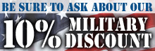 Be sure to ask about our 10% Mility Discount